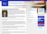 The informational website for the new (2012) KU Content Management System