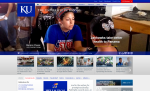 The KU homepage using the 2012 version of the template